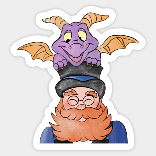 Dragon on the Brain Sticker